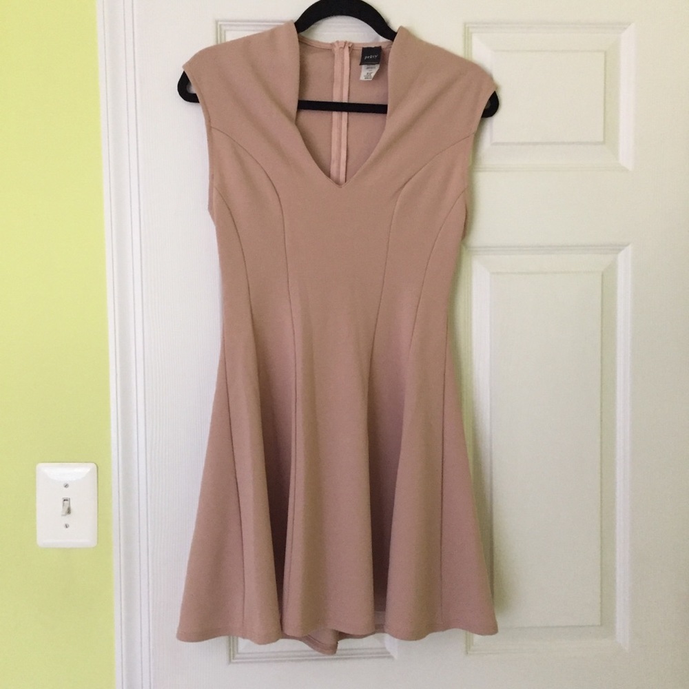 Nude Skater Dress